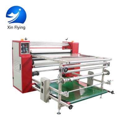 China Heat Transfer Pictures Roll To Roll Small Pressing Sublimation Polyester Textile Roller Apparel Heat Transfer Machine for sale