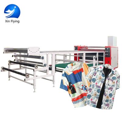 China Heat Transfer Pictures Sublimation Transfer Fabric Textile T-shirt Sublimation Roll Calender Heat Press Machine for sale