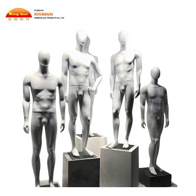 China Decorative fiberglass faceless fashion display rack window mannequin male colored man torso for sale