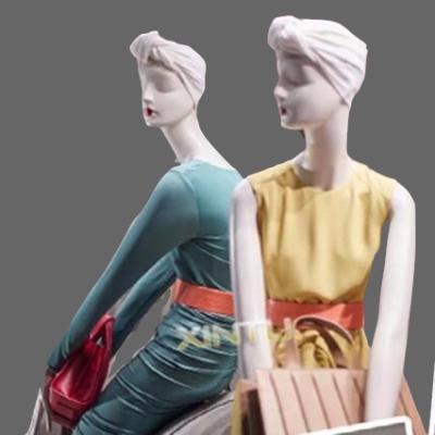 China 2019 New Fashion Inflatable Full Body Display Model Clothes Poses Teenage Girl Female Mannequin for sale