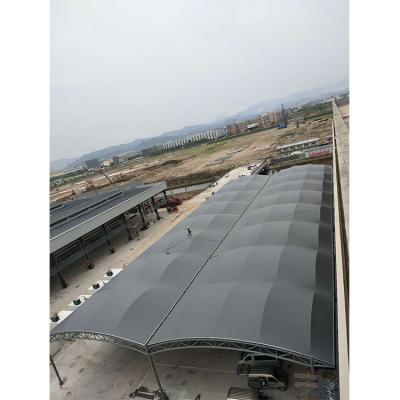 China New Type Steel Frame Roll Pvdf Membrane Roof Bargain Price Waterproof Material Canopy for sale