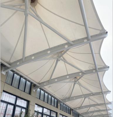 China New High Quality Fireproof Waterproof Pvdf Tarpaulin UV-Resistance Membrane Structure Tensile Project for sale