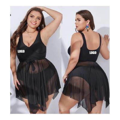 China Bulk Matching Cover Up Modest High Waist One Piece Mesh Dress Plus Size Swimwear Women's Ball Shein Wholesale Bikini Plus Size Swimsuit for sale