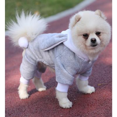 China Stocked Free Shipping New Style Autumn And Winter Bulldog Cotton Vest Waterproof Warm Dog Clothes for sale