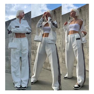 China Free QUICK DRY LOGO Fall Women Clothes Tracksuit 2 Piece Tracksuit Set Winter Sport Set Loungewear Sets for sale