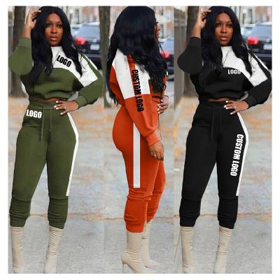 China Custom LOGO women's soft winter QUICK DRY hooded free heat women's clothing autumn women's clothing 2 piece set tracksuit for sale