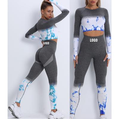 China Free LOGO QUICK DRY hot sale design tracksuits 2 pieces set women sportswear fashionable streetwear for sale