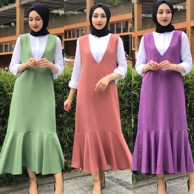 China Muslim Clothing QUICK DRY Free LOGO Islamic Clothing Casual Set Arab Baju Abaya Casual Set for sale