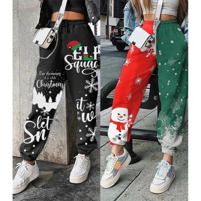 China best quality Anti-wrinkle Christmas winter jogger women pants fashionable stacked pants sale drop sweat stacked gaiters for women for sale