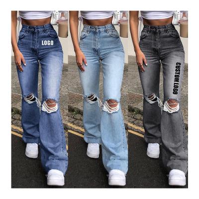 China Free LOGO Amazon Hot Sales New Arrivals Anti-Wrinkle Plus Size Skinny Jean Women Jeans Pants And Jeans for sale