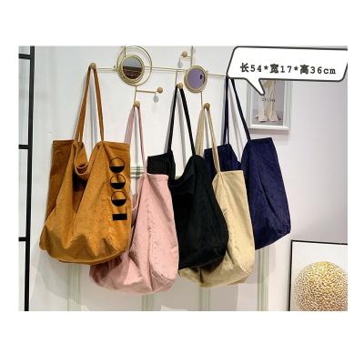 China Colorful Fashion Winter Travel Purses Shopping Tote Bag Velvet Surface Soft Neoprene Large Capacity for sale