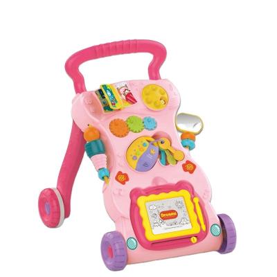 China Baby Music Walker KSF Multifunctional Early Educational Activity Musical Learn Walker Hand Push Baby Walker Toy for sale