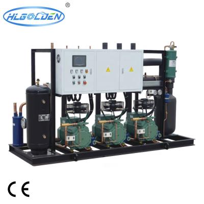 China Water Cooled Cold Room Semi-hermtic Compressor Racks 3, Medium Temp. condensing units for sale