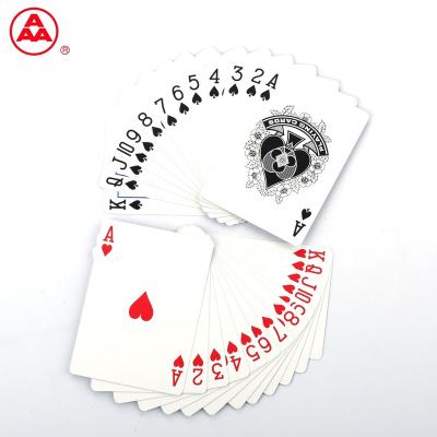 China Wholesale Custom Printed Gold Paper Black Waterproof Playing Cards for sale