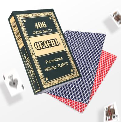 China Casino PVC Plastic Poker Cards Custom Playing Cards Printing Plastic for sale