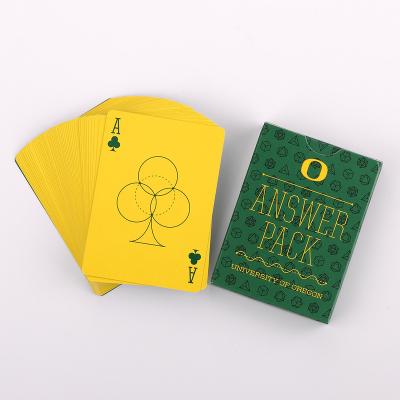 China High Quality Custom Copy Paper Matte Poker Cards for sale