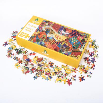 China Toy Adult Printable Jigsaw Educational Puzzle 500 Pieces Fun Paper Puzzles For Kids Educational Puzzles for sale