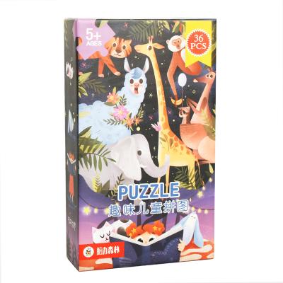 China Cartoon Toy Wholesale Manufacturers Adult Kids Playing Toy Animals 36 Piece Puzzle for sale