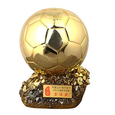 China Healthcare Institutes 2022 World wholesale price trophy cup resin material world sport custom logo Football shoes trophies for sale