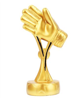 China Europe world  Soccer Football Trophy Resin GOALKEEPER Golden finger Award Cup Trophy Golden Goalkeeper Award Fans Souvenirs Cup for sale