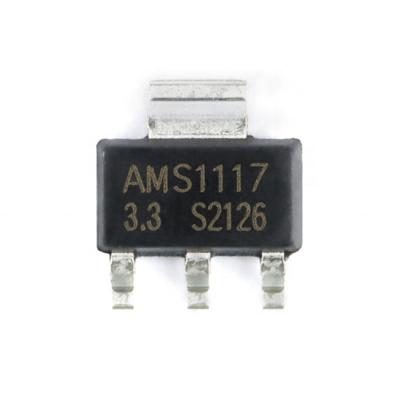 China Linear Voltage Regulator (LDO) AMS1117-1.2 1.8 2.5 3.3 5.0V ADJ SOT-223 Linear Voltage Regulator(LDO) AMS1117 for sale