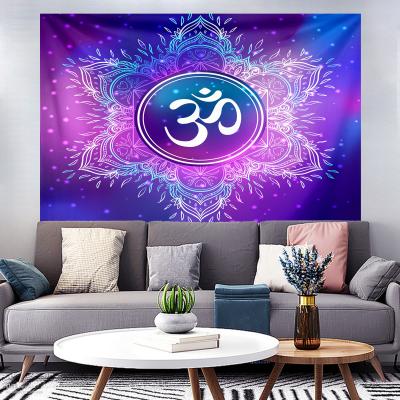 China Simple Custom Size Colors Soft Muslim Tapestry For Wall Decoration for sale