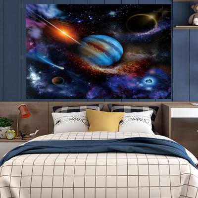 China Simple personalized satellite space wall aesthetic tapestry for bedside decoration for sale