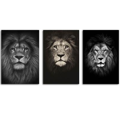 China Africa Animals Picture Wall Art Lion Poster Art Print Canvas Animal Painting For Living Room Decoration for sale