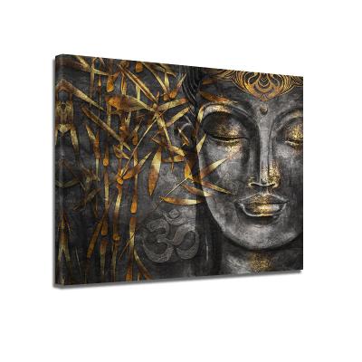 China Modern Religious Wall Art Buddha Statue Canvas Print Living Room Decoration Wall Paintings For Living Room Wall for sale