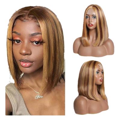 China Beaufox Straight Brazilian Hair Quality Customized Remy Piano Color Wigs 30 Inch Tall Accent 2 Color Wigs Original Hair Wig for sale