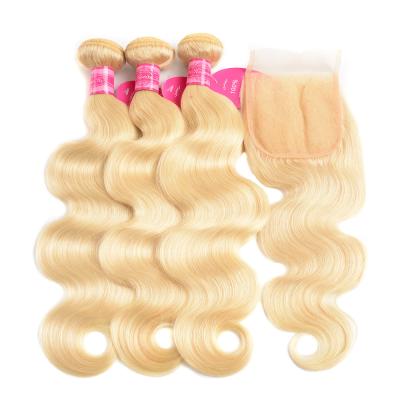 China Wholesale cheap high quality grade 9a body wave weave blonde brazilian hair weave 100% hd 613 virgin remy body wave for sale