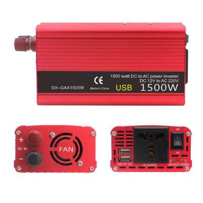 China Solar Inverter Car Inverter 1500W/2000W DC 12V to AC 220V Charger Converter Adapter Universal EU Plug Auto Accessories 167MM*95MM*55MM /210MM*95MM*55MM for sale