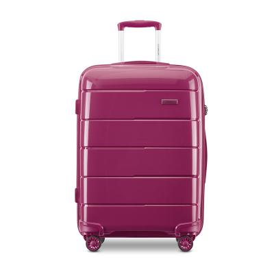 China High Quality Unbreakable Custom PP Trolley Suitcase Luggage+Sets for sale