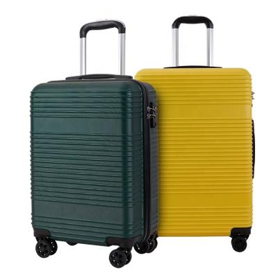 China Fashionable Top 10 Colorful Vendor Trolley Travel Bag Luxury ABS Luggage Suitcase Sets for sale