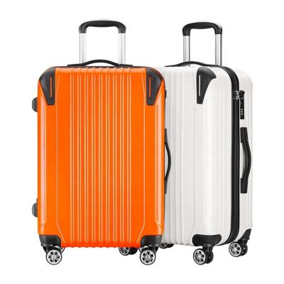 China Wholesale Success Fashionable Factory 3 Pieces Colored ABS Trolley Luggage Set for sale