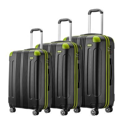 China 2022 Latest Fashionable Launched ABS Cheap Travel 3 Piece Luggage Set Case Trolley Bag for sale