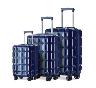 China Hot Selling PC Travel Set Two Piece With Trolley Polycarbonate Custom Luggage Suitcase for sale