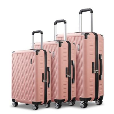 China Long-distance Travel Free Shipping Traveling Bags Luggage Suitcase 3 Pcs Set Trolley Luggage Bag Waterproof Hard Shell Retractable Suitcase Sets for sale