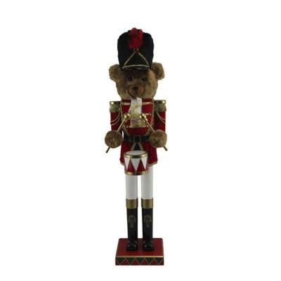 China Wholesale Goods Factory Direct Sale Bear Solid Wood 32 Inch Custom Nutcracker for sale