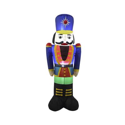 China Holiday Decorations 4FT Christmas Decorations Indoor Outdoor Airblown Christmas Nutcracker Inflatable Soldier for sale