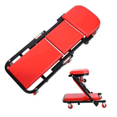 China Repair Under Car No Dirty Collapsible Artificial Creeper Z Car Repair Creeper Folding Car Seater for sale