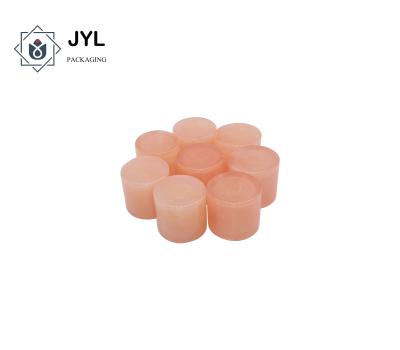 China Glossy Pink Resin Cap For Perfume Bottle Recyclable Multipurpose for sale