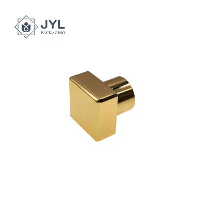 Chine Chapeaux en aluminium d'or du parfum FEA15 pour le rectangle antigouttes 50g de bouteilles à vendre