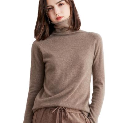 China Custom Anti-wrinkle OEM Lady 100% Pile Collar Pure Wool Sweater for sale