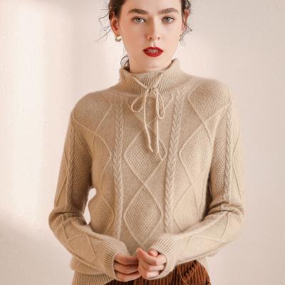 China Breathable Warm Popular Turtle Neck Unique Cashmere Sweaters For Women for sale