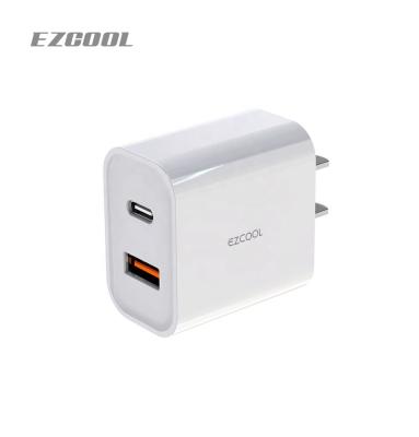 China Convenient PD + QC 2 port 2 in 1 fast charging mobile phone accessories portable charger for sale