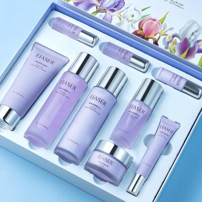 China Personal Beauty Care Set EIASER Korean Purple Skincare 9-Piece Autumn Winter Revitalizing Refreshing Moisturizing Set For All Skin Types for sale