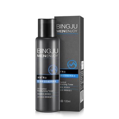 China BINGJU Toner Men's Oil Control Moisturizing Rejuvenating Skin Rejuvenator Toning Water Face Toner 120ml for sale