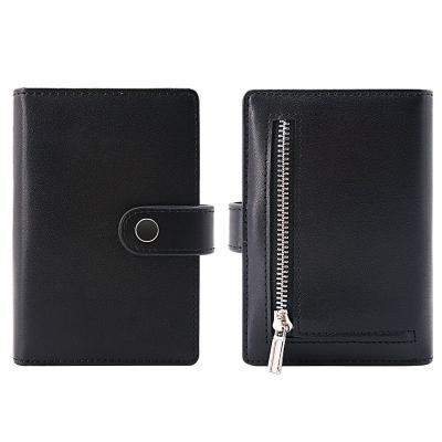 China Normcore/Aluminu Automatic Noise Minimalist New Design Business Up Rfid Luxury Custom Genuine Card Holder Men Blocking Leather Wallet Wholesale for sale