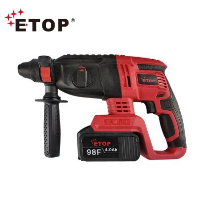 China ETOP Wholesale High Quality21V Newcomer Re-introduce Secondary Handle Lithium Battery Electric Hammer XH-2601 for sale